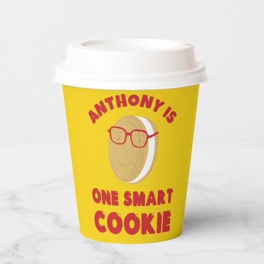 One Smart Cookie Personalisiert Graduation Party Pappbecher (Vorderseite)