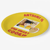 One Smart Cookie Personalisiert Graduation Party Pappteller (Schrägansicht)