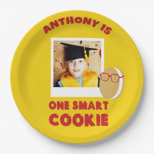 One Smart Cookie Personalisiert Graduation Party Pappteller (Vorderseite)