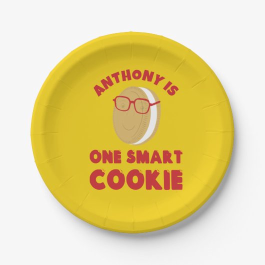 One Smart Cookie Personalisiert Graduation Party Pappteller (Vorderseite)