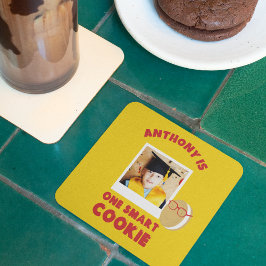 One Smart Cookie Personalisiert Graduation Party Rechteckiger Pappuntersetzer