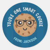 One Smart Cookie Valentine's Day Sticker (Vorderseite)