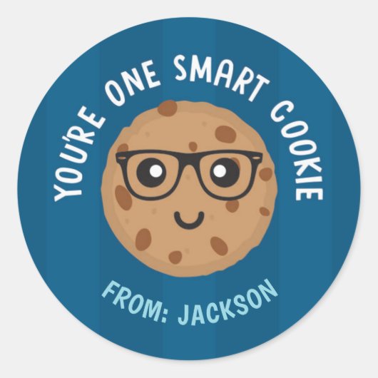 One Smart Cookie Valentine's Day Sticker (Vorderseite)