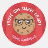 One Smart Cookie Valentine's Day Sticker (Vorderseite)