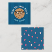 One Smart Cookie Valentine's Day Sticker Mitteilungskarte (Vorne/Hinten)