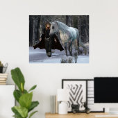 One Snowy Abend Poster (Heimbüro)