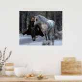 One Snowy Abend Poster (Küche)