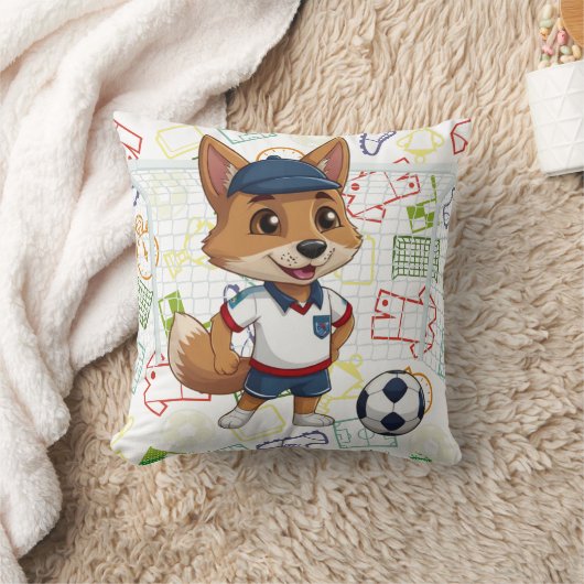 One Soccer Cayote Print Kissen (Decke)