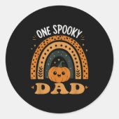 One Soky Dad Dad Matching Family Halloween Costume Runder Aufkleber (Vorderseite)