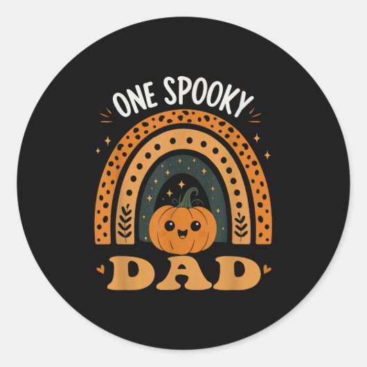 One Soky Dad Dad Matching Family Halloween Costume Runder Aufkleber (Vorderseite)