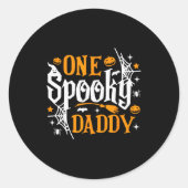 One Soky Daddy Funny Halloween Family Matching  Runder Aufkleber (Vorderseite)