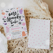 One Spooky Babe Cute Halloween Ghost 1st Birthday Einladung