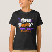 One Spooky Brother, Fun Halloween Family T-Shirt (Vorderseite)