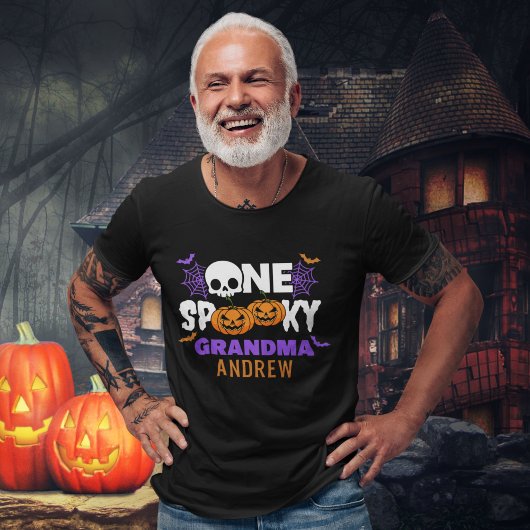 One Spooky Grandpa, Fun Halloween Family T-Shirt
