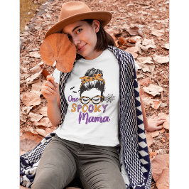 One Spooky Mama Funny Halloween Mom T-Shirt