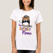 One Spooky Mama Funny Halloween Mom T-Shirt (Vorderseite)