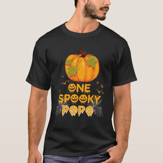 One Spooky Popo Dad Family Halloween Matching T-Shirt (Vorderseite)