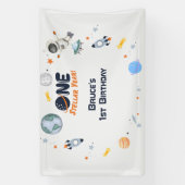 One Stellar Year, Space 1st Birthday Banner (Vertikal)
