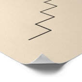 One Step at a Time – Minimalist Motivational Poster (Ecke)