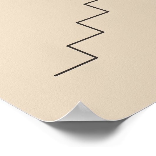 One Step at a Time – Minimalist Motivational Poster (Ecke)