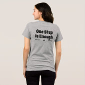 One Step is Enough Encouragement Text T-Shirt Tri-Blend Shirt (Rückseite voll)