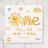 One Sun Birthday Party Girl Geschenkanhänger (Vorderseite)