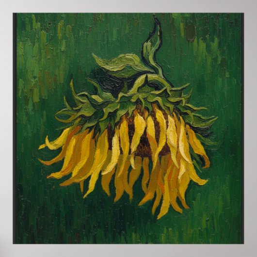 One Sunflower After Van Gogh Poster (Vorne)