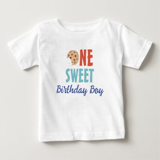 One Sweet Birthday Boy Cookie T - Shirt (Vorderseite)