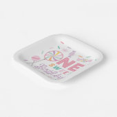 One Sweet Birthday Luncheon Napkin Pappteller (Gewinkelt)
