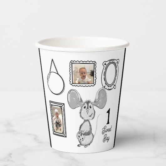 One Sweet Boy Cookie Birthday Party Pappbecher (Vorderseite)