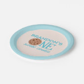 One Sweet Cookie Blue Pappteller (Schrägansicht)