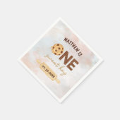 One Sweet Cookie Erste Geburtstagsparty Serviette (Ecke)