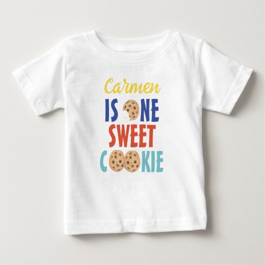 One Sweet Cookie First Birthday Boy T - Shirt (Vorderseite)