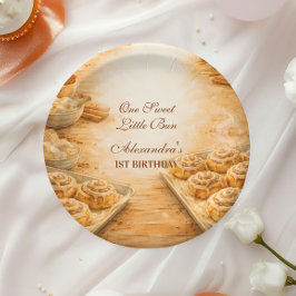 One Sweet Little Bun First Birthday Pappteller