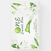 One Sweet Pea First Birthday Banner (Vertikal)