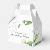 One Sweet Pea First Birthday Geschenkschachtel (Rückseite)