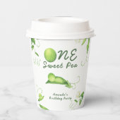 One Sweet Pea First Birthday Pappbecher (Rückseite)