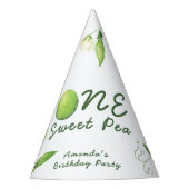 One Sweet Pea First Birthday Partyhütchen (Vorderseite)