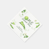 One Sweet Pea First Birthday Serviette (Ecke)