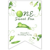 One Sweet Pea First Birthday Wimpelkette (Erste Fahne)
