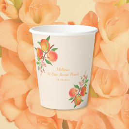 One Sweet Peach 1st Birthday Paper cup Pappbecher
