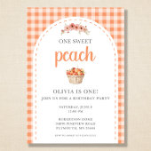 One Sweet Peach Watercolor First Birthday Party