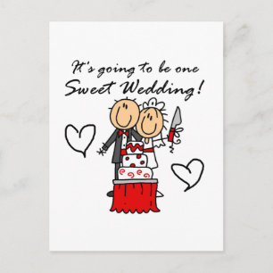 One Sweet Wedding T-Shirts und Geschenke Ankündigungspostkarte