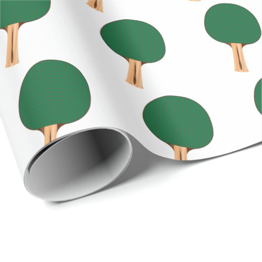 One Table Tennis Bats Geschenkpapier (Rolleneckpunkt)