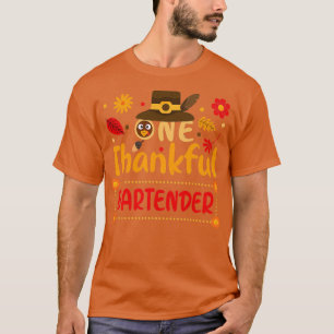 One Thanker Barkeeper Erntedank Outfit Geschenk Pe T-Shirt