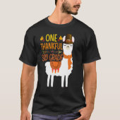 One Thankful 3rd grade Teacher Llama Thanksgiving T-Shirt (Vorderseite)