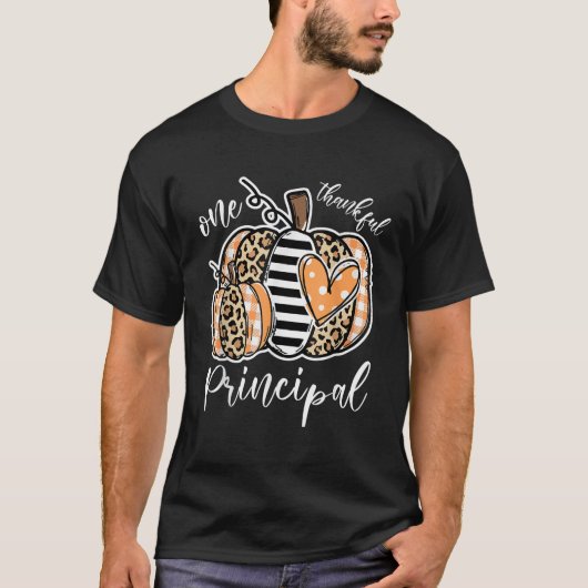One Thankful Assistant Principal Thanksgiving Day T-Shirt (Vorderseite)