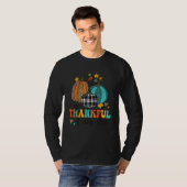 One Thankful Counselor School Pumpkins Thanksgivin T-Shirt (Vorne ganz)