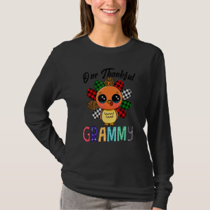 One Thankful Grammy Türkei Familie Danksagungen T-Shirt