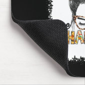 One Thankful Mama Fall Messy Bun Erntedank Wom Mousepad (Ecke)